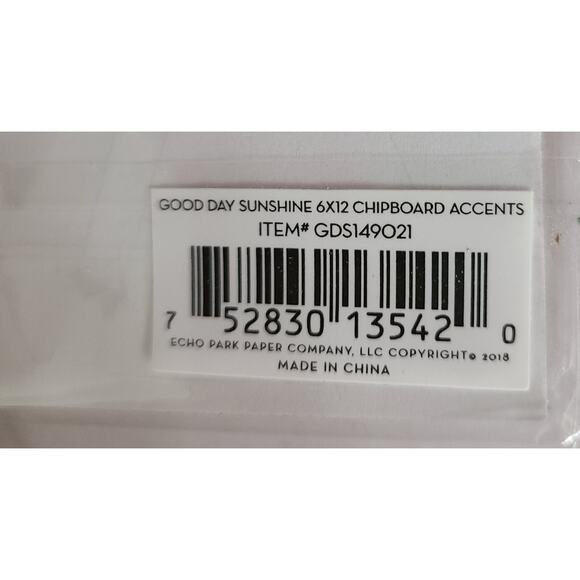 Echo Park Chipboard Summertime Accents & Phrases Ephemera Die Cuts 3 pks - Picture 8 of 9